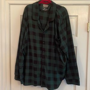 Cuddl Duds NWOT men’s 4XB buffalo plaid pajama set